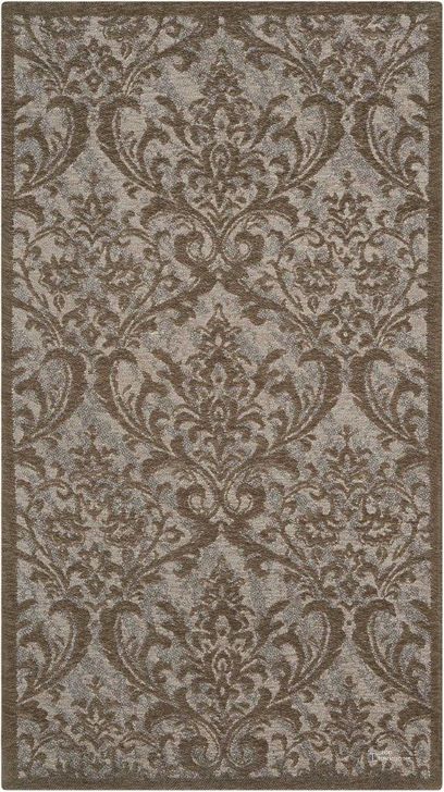 The appearance of Damask Grey 2 X 4 Area Rug designed by Nourison in the traditional interior design. This brown piece of furniture  was selected by 1StopBedrooms from Damask Collection to add a touch of cosiness and style into your home. Sku: 99446341419. Material: Polyester. Product Type: Area Rugs. Image1