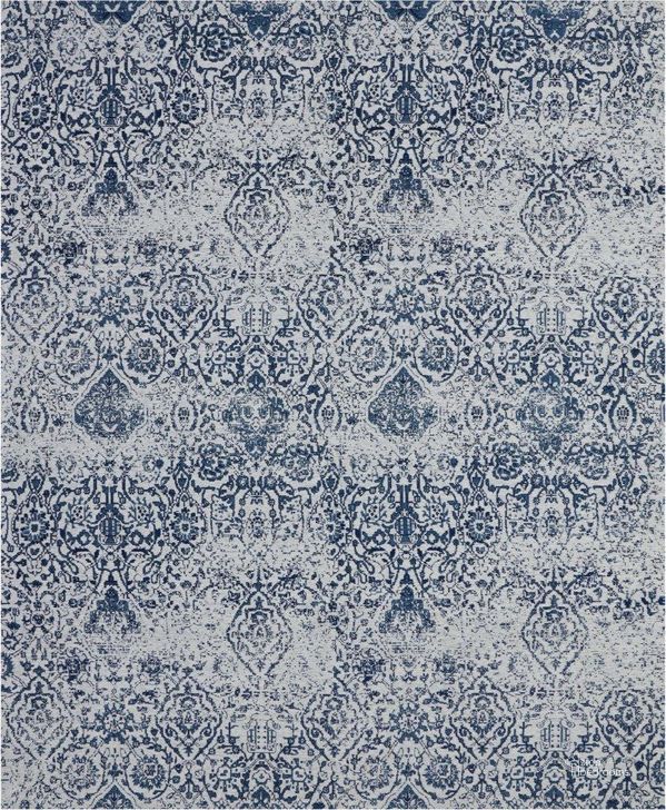 The appearance of Damask Ivory And Navy 8 X 10 Area Rug designed by Nourison in the traditional interior design. This ivory and blue piece of furniture  was selected by 1StopBedrooms from Damask Collection to add a touch of cosiness and style into your home. Sku: 99446349873. Material: Polyester. Product Type: Area Rugs. Image1