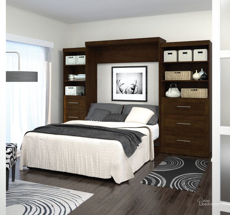 The appearance of Damiana Brown Queen Murphy Bed 0qb2257638 designed by Luxe Linea in the modern / contemporary interior design. This brown piece of furniture  was selected by 1StopBedrooms from Damiana Collection to add a touch of cosiness and style into your home. Sku: 26879-69. Material: Wood. Bed Size: Queen. Bed Type: Murphy Bed. Product Type: Murphy Bed. Image1