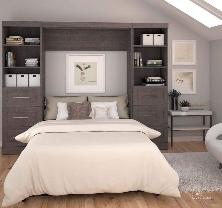 The appearance of Damiana Gray Full Murphy Bed 0qb2326786 designed by Luxe Linea in the modern / contemporary interior design. This gray piece of furniture  was selected by 1StopBedrooms from Damiana Collection to add a touch of cosiness and style into your home. Sku: 26894-47. Material: Wood. Bed Size: Full. Bed Type: Murphy Bed. Product Type: Murphy Bed. Image1
