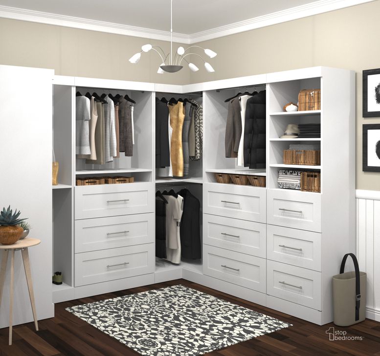 The appearance of Damiana White Armoire and Wardrobe 0qb2256925 designed by Luxe Linea in the modern / contemporary interior design. This white piece of furniture  was selected by 1StopBedrooms from Damiana Collection to add a touch of cosiness and style into your home. Sku: 26858-17. Material: Wood. Product Type: Wardrobe. Image1
