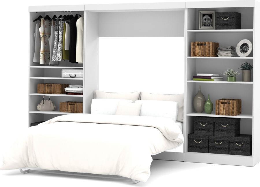 The appearance of Damiana White Full Murphy Bed 0qb2256383 designed by Luxe Linea in the modern / contemporary interior design. This white piece of furniture  was selected by 1StopBedrooms from Damiana Collection to add a touch of cosiness and style into your home. Sku: 26895-17. Material: Wood. Bed Size: Full. Bed Type: Murphy Bed. Product Type: Murphy Bed. Image1