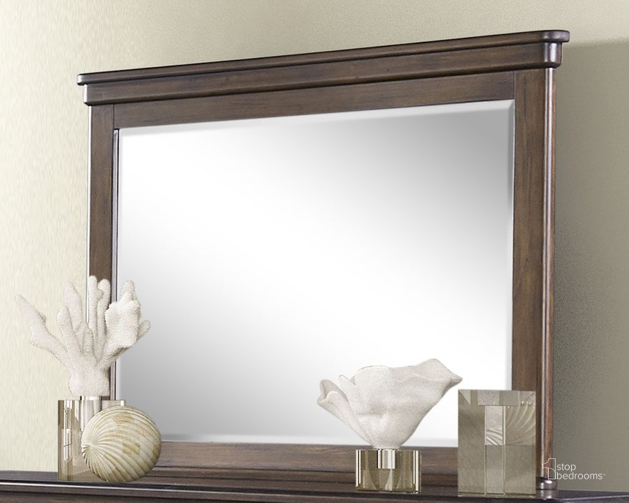 The appearance of Danville Landscape Mirror designed by Bernards in the traditional interior design. This spice brown piece of furniture  was selected by 1StopBedrooms from Danville Collection to add a touch of cosiness and style into your home. Sku: 315-140. Product Type: Mirror. Material: Solid Pine. Image1