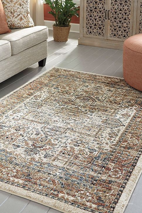 The appearance of Darbiana Multi 7.83' x 10' Rug designed by Sterling Designs in the glam interior design. This multi piece of furniture  was selected by 1StopBedrooms from Darbiana Collection to add a touch of cosiness and style into your home. Sku: R404201. Product Type: Rug. Image1