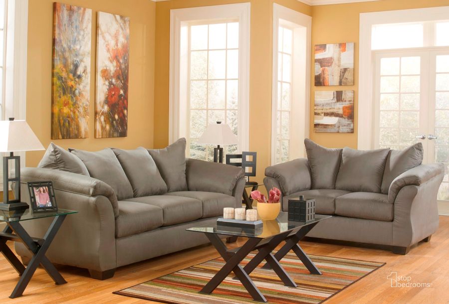 Darcy Living Room Set In Cobblestone by Ashley Furniture | 1StopBedrooms