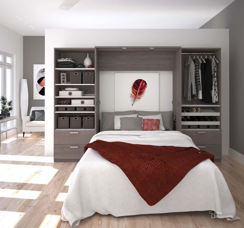 The appearance of Darping Gray Full Murphy Bed 0qb2325636 designed by Luxury Loft in the modern / contemporary interior design. This gray and white piece of furniture  was selected by 1StopBedrooms from Darping Collection to add a touch of cosiness and style into your home. Sku: 80895-47. Material: Wood. Bed Size: Full. Bed Type: Murphy Bed. Product Type: Murphy Bed. Image1