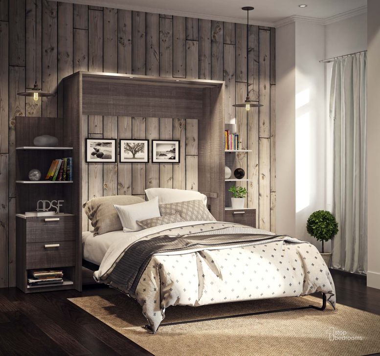 The appearance of Darping Gray Queen Murphy Bed 0qb2325503 designed by Luxury Loft in the modern / contemporary interior design. This gray and white piece of furniture  was selected by 1StopBedrooms from Darping Collection to add a touch of cosiness and style into your home. Sku: 80881-47. Material: Wood. Bed Size: Queen. Bed Type: Murphy Bed. Product Type: Murphy Bed. Image1