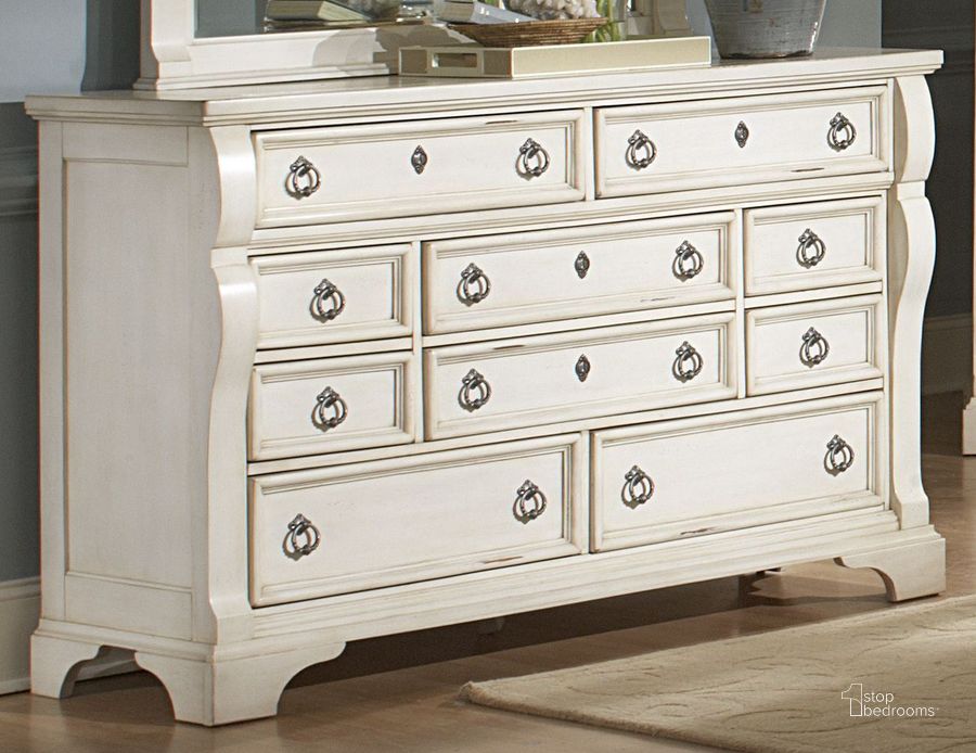 The appearance of Dayal White Dresser designed by Versailles Home in the traditional interior design. This white piece of furniture  was selected by 1StopBedrooms from Dayal Collection to add a touch of cosiness and style into your home. Sku: 2910-210. Material: Wood. Product Type: Dresser. Image1