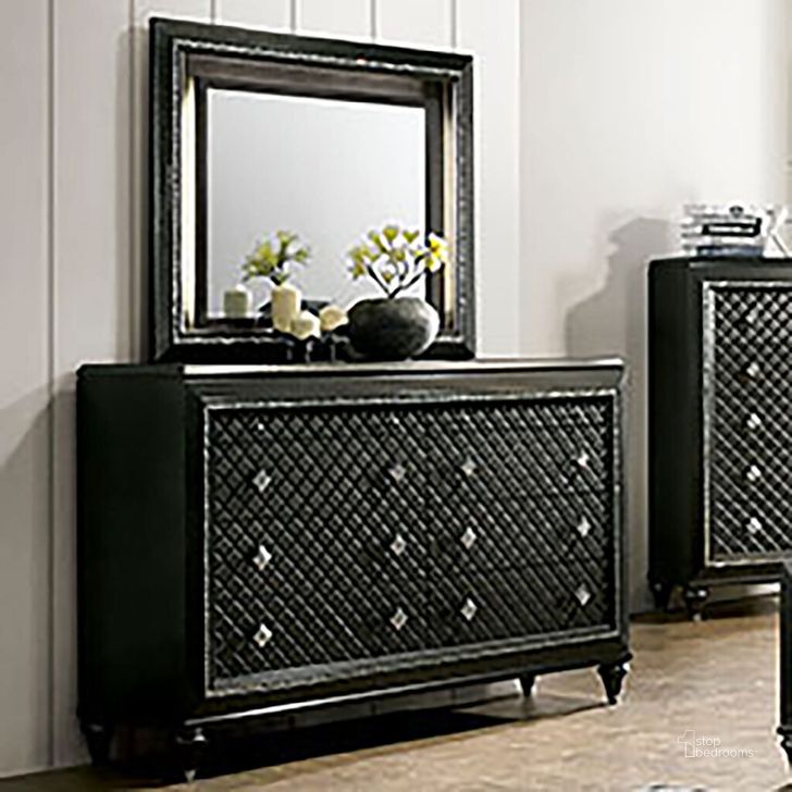 The appearance of Demetria Dresser In Metallic Gray designed by Furniture of America in the modern / contemporary interior design. This metallic gray piece of furniture  was selected by 1StopBedrooms from Demetria Collection to add a touch of cosiness and style into your home. Sku: CM7584D. Material: Wood. Product Type: Dresser. Image1