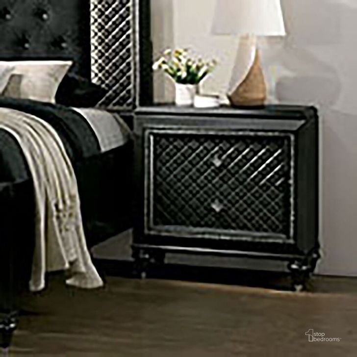 The appearance of Demetria Night Stand In Metallic Gray designed by Furniture of America in the modern / contemporary interior design. This metallic gray piece of furniture  was selected by 1StopBedrooms from Demetria Collection to add a touch of cosiness and style into your home. Sku: CM7584N. Material: Wood. Product Type: Nightstand. Image1