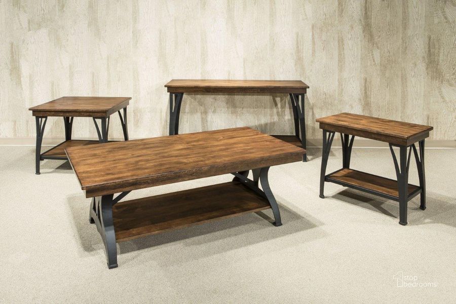 District Copper Chairside Table by Intercon 1StopBedrooms