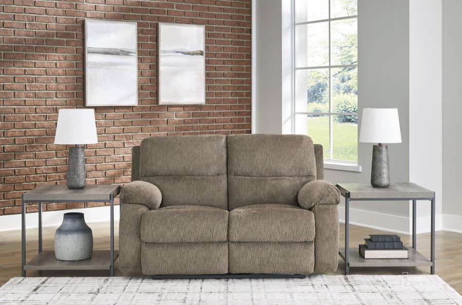 The appearance of Donley Oak Reclining Loveseat designed by FineForm in the modern / contemporary interior design. This oak piece of furniture  was selected by 1StopBedrooms from Donley Collection to add a touch of cosiness and style into your home. Sku: 6650486. Product Type: Reclining Loveseat. Image1