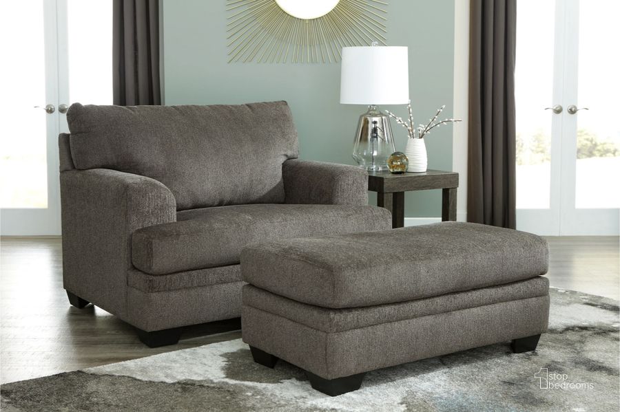 Dorsten Chair And Ottoman In Slate by Ashley Furniture 1StopBedrooms