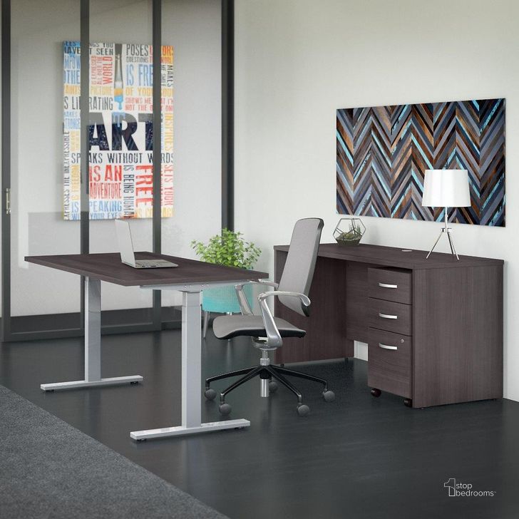 The appearance of Dumer Dark Gray Desk & Hutch 0qb24521202 designed by Boho House in the transitional interior design. This dark gray piece of furniture  was selected by 1StopBedrooms from Dumer Collection to add a touch of cosiness and style into your home. Sku: STC017SGSU. Product Type: Desk. Image1