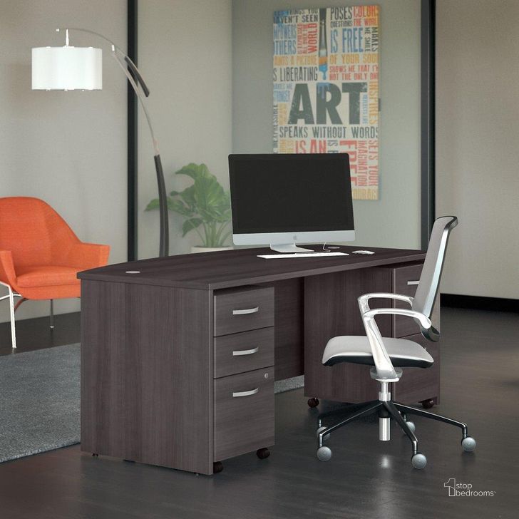 The appearance of Dumer Dark Gray Desk & Hutch 0qb24521282 designed by Boho House in the transitional interior design. This dark gray piece of furniture  was selected by 1StopBedrooms from Dumer Collection to add a touch of cosiness and style into your home. Sku: STC012SGSU. Product Type: Desk. Image1