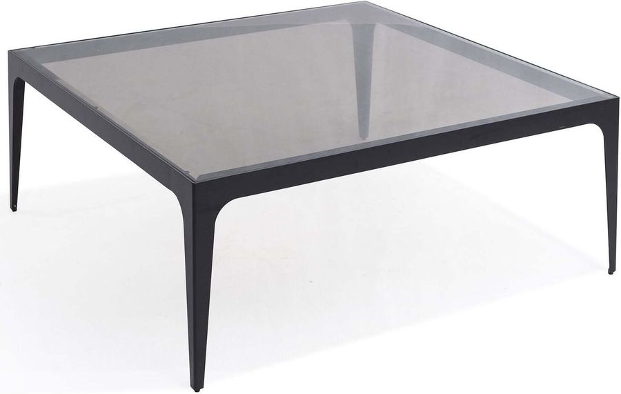 The appearance of Dynasty Black Smoked Glass Top Square Coffee Table designed by Bellini Modern Living in the transitional interior design. This black and gray piece of furniture  was selected by 1StopBedrooms from Dynasty Collection to add a touch of cosiness and style into your home. Sku: Dynasty CT SQ SMK. Product Type: Coffee Table. Image1
