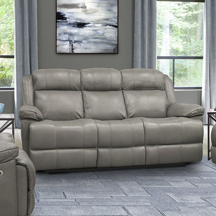 The appearance of Eclipse Florence Heron Power Reclining Sofa designed by Parker House in the modern / contemporary interior design. This gray piece of furniture  was selected by 1StopBedrooms from Eclipse Collection to add a touch of cosiness and style into your home. Sku: MECL#832PH-FHE. Product Type: Reclining Sofa. Image1