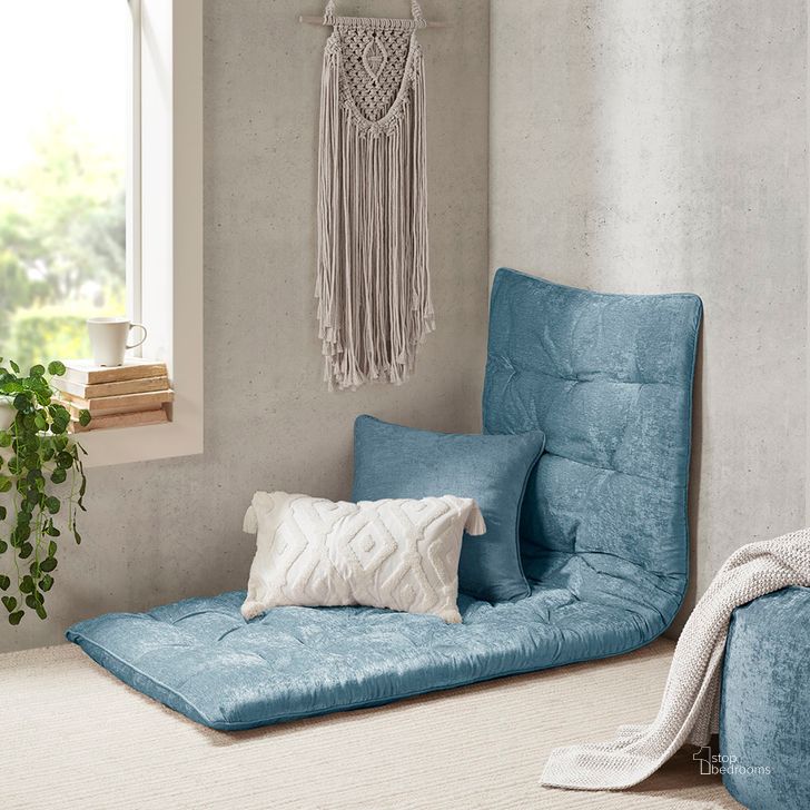 The appearance of Edelia Polyester Chenille Long Floor Cushion In Aqua designed by Olliix in the transitional interior design. This aqua piece of furniture  was selected by 1StopBedrooms from Edelia Collection to add a touch of cosiness and style into your home. Sku: ID31-1529. Material: Polyester. Product Type: Cushion. Image1