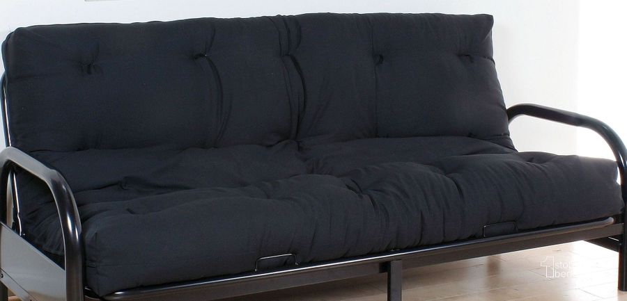 The appearance of Elderton Black Full Futon 0qb2329831 designed by Boho House in the modern / contemporary interior design. This black piece of furniture  was selected by 1StopBedrooms from Elderton Collection to add a touch of cosiness and style into your home. Sku: 02808. Material: Fabric. Product Type: Futon. Size: Full. Image1