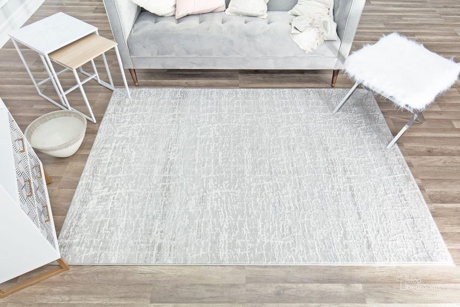 The appearance of Emali EA60A Breezy White Vintage Farmhouse Light Gray 8' x 10' Area Rug designed by Rugs America in the country / farmhouse interior design. This light gray piece of furniture  was selected by 1StopBedrooms from Emali Collection to add a touch of cosiness and style into your home. Sku: RA29071. Material: Polypropylene. Product Type: Area Rugs. Image1