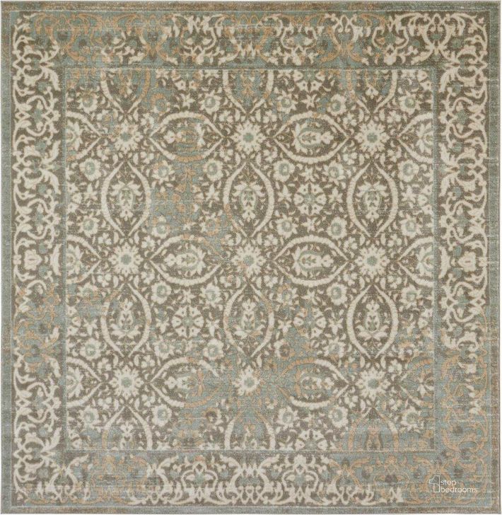The appearance of Euphoria Grey 5 Square Area Rug designed by Nourison in the traditional interior design. This grey piece of furniture  was selected by 1StopBedrooms from Euphoria Collection to add a touch of cosiness and style into your home. Sku: 99446023797. Material: Polypropylene. Product Type: Area Rugs. Image1