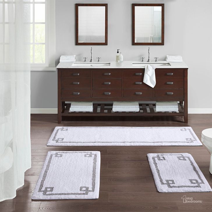 The appearance of Evan Cotton Tufted Bath Rug In White MP72-7334 designed by Olliix in the glam interior design. This white piece of furniture  was selected by 1StopBedrooms from Evan Collection to add a touch of cosiness and style into your home. Sku: MP72-7334. Product Type: Rug. Material: Cotton. Image1