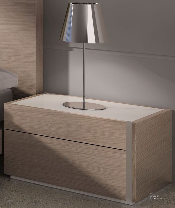 The appearance of Evora Right Facing Nightstand designed by J&M in the modern / contemporary interior design. This cream piece of furniture  was selected by 1StopBedrooms from Evora Collection to add a touch of cosiness and style into your home. Sku: 18145-Nsr. Product Type: Nightstand.