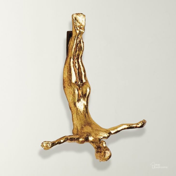 The appearance of Female Wall Diver In Thai Gold Leaf designed by Global Views in the modern / contemporary interior design. This gold piece of furniture  was selected by 1StopBedrooms from Female Collection to add a touch of cosiness and style into your home. Sku: 8.82569. Material: Iron. Product Type: Wall Decor. Image1