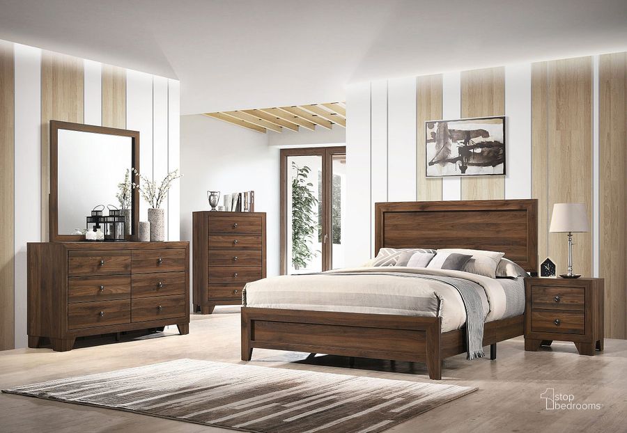 The appearance of Flavien Roma Brown Cherry Panel Bed Bedroom Set 0qd24300125 designed by Atelier Home in the modern / contemporary interior design. This brown cherry piece of furniture  was selected by 1StopBedrooms from Flavien Roma Collection to add a touch of cosiness and style into your home. Sku: B9250-Q-BED;B9250-2. Bed Type: Panel Bed. Product Type: Panel Bed. Bed Size: Queen. Image1