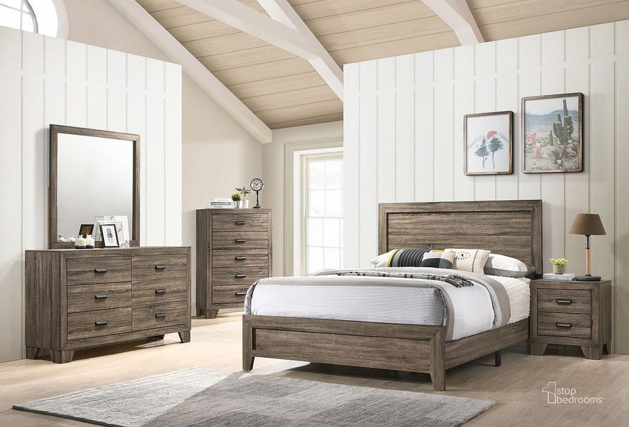 The appearance of Flavien Roma Grey Panel Bed Bedroom Set 0qd24300126 designed by Atelier Home in the modern / contemporary interior design. This grey piece of furniture  was selected by 1StopBedrooms from Flavien Roma Collection to add a touch of cosiness and style into your home. Sku: B9200-Q-BED;B9200-2. Bed Type: Panel Bed. Product Type: Panel Bed. Bed Size: Queen. Image1
