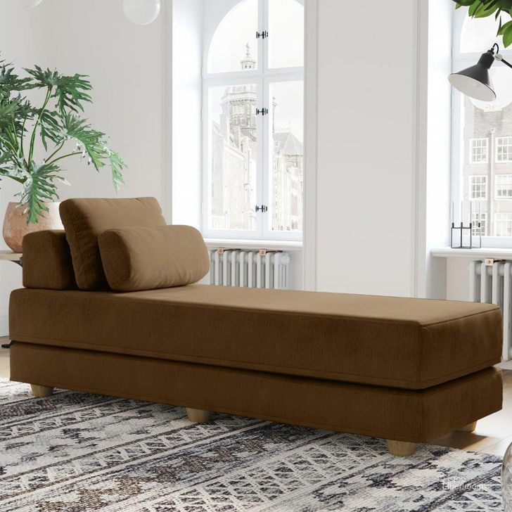 The appearance of Foam Labs Chizano Chaise Lounge Daybed In Toffee designed by Jaxx Bean Bags in the modern / contemporary interior design. This toffee piece of furniture  was selected by 1StopBedrooms from  to add a touch of cosiness and style into your home. Sku: 18962690. Product Type: Accent Chair. Image1