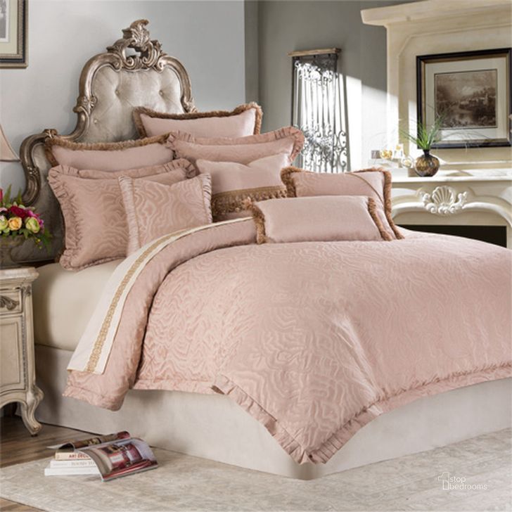 The appearance of Fontaine 10 Piece King Comforter Set In Quartz designed by AICO in the transitional interior design. This quartz piece of furniture  was selected by 1StopBedrooms from Fontaine Collection to add a touch of cosiness and style into your home. Sku: BCS-KS10-FONTN-QTZ. Material: Polyester. Product Type: Comforter Set.