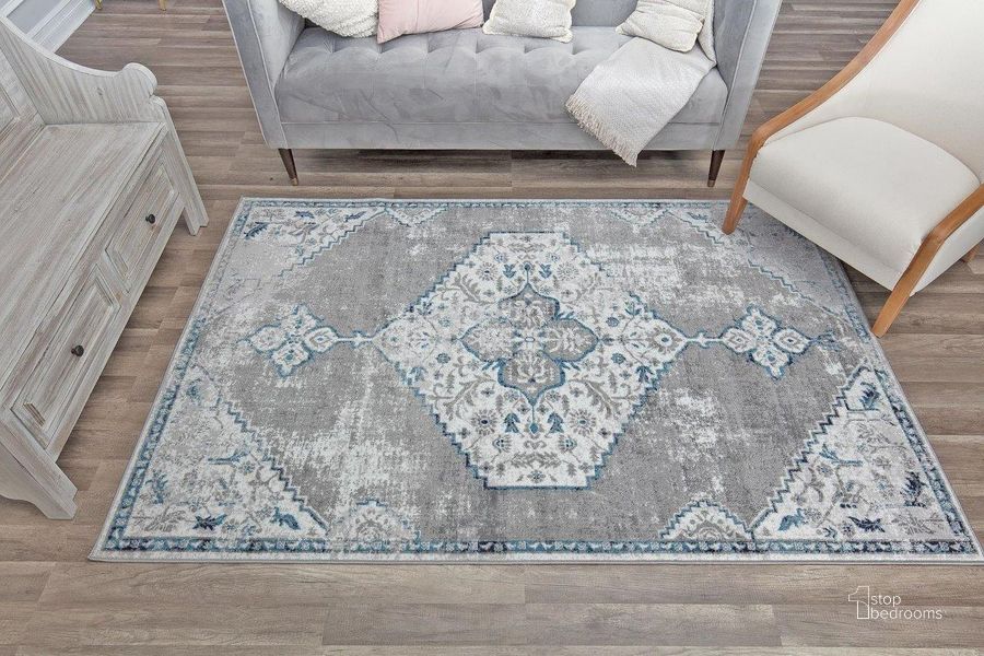 The appearance of Freida FY35A Ash Vintage Farmhouse Dark Gray 2' x 4' Area Rug designed by Rugs America in the country / farmhouse interior design. This ash piece of furniture  was selected by 1StopBedrooms from Freida Collection to add a touch of cosiness and style into your home. Sku: RA30566. Material: Polypropylene. Product Type: Area Rugs. Image1