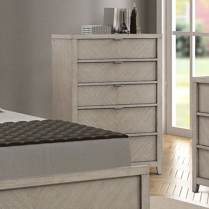 The appearance of Fresno Chest designed by Bernards in the modern / contemporary interior design. This beige piece of furniture  was selected by 1StopBedrooms from Fresno Collection to add a touch of cosiness and style into your home. Sku: 1914-150. Material: Wood. Product Type: Chest.