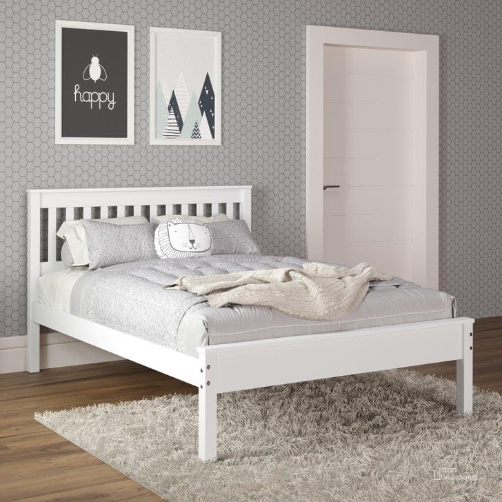 The appearance of Full Contempo Bed In White designed by DONCO kids in the modern / contemporary interior design. This white piece of furniture  was selected by 1StopBedrooms from  to add a touch of cosiness and style into your home. Sku: 500A-FW;500B-FW. Bed Type: Platform Bed. Material: Wood. Product Type: Platform Bed. Bed Size: Full. Image1