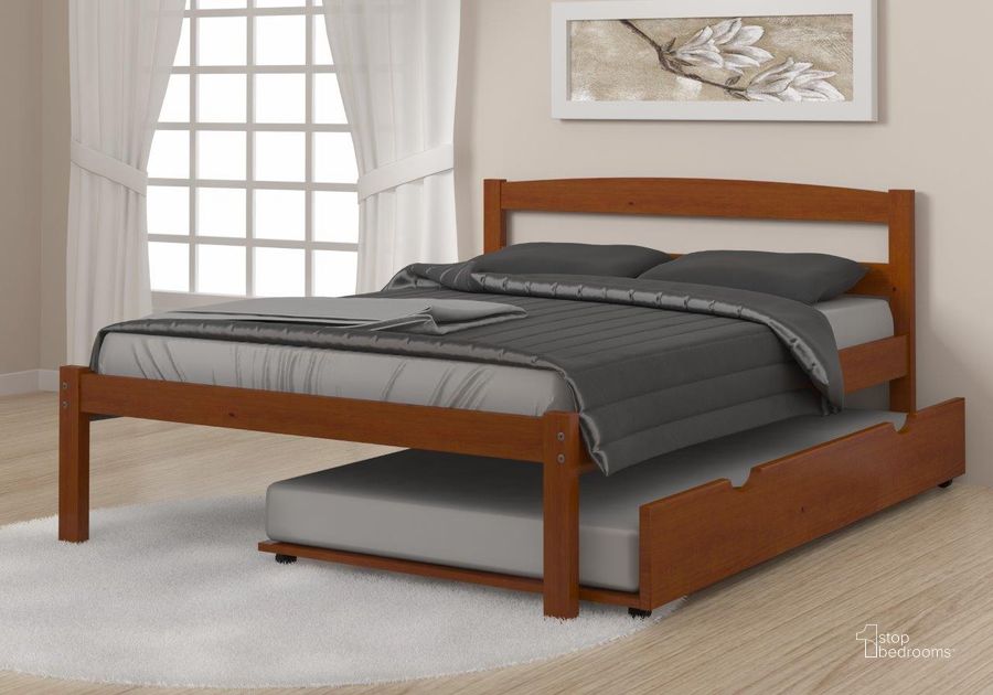 The appearance of Full Econo Bed With Trundle Bed Espresso Finish designed by DONCO kids in the modern / contemporary interior design. This light espresso piece of furniture  was selected by 1StopBedrooms from  to add a touch of cosiness and style into your home. Sku: 575-FE_503-E. Bed Type: Platform Bed. Material: Wood. Product Type: Platform Bed. Bed Size: Full.