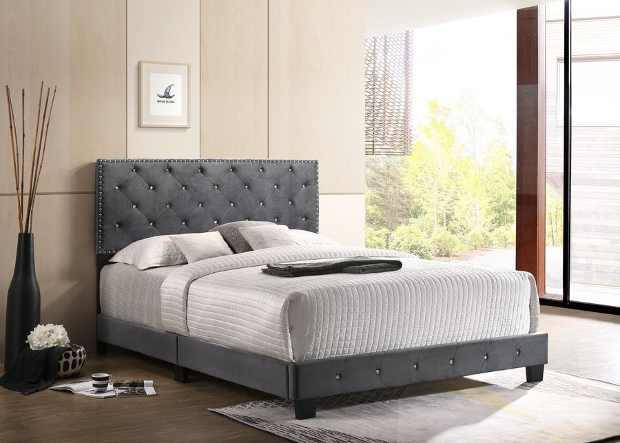 The appearance of Glory Furniture Suffolk Queen Bed, Gray designed by Glory in the modern / contemporary interior design. This gray piece of furniture  was selected by 1StopBedrooms from Suffolk Collection to add a touch of cosiness and style into your home. Sku: G1401-QB-UP-Headboard,Footboard,Rails,Supports,hardware,Assembly Guide. Bed Type: Panel Bed. Material: Wood. Product Type: Panel Bed. Bed Size: Queen. Image1