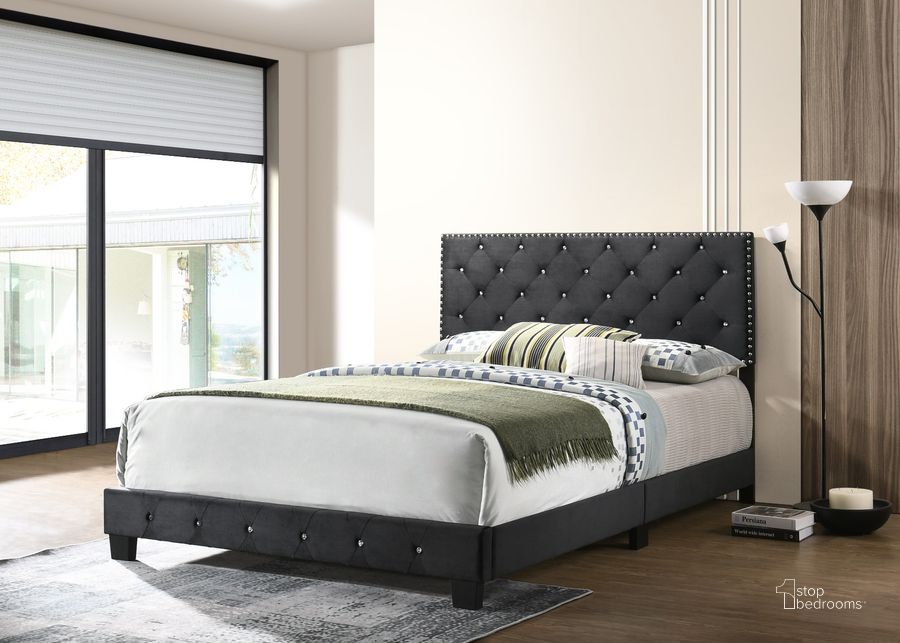 The appearance of Glory Furniture Suffolk Queen Bed, Black designed by Glory in the modern / contemporary interior design. This black piece of furniture  was selected by 1StopBedrooms from Suffolk Collection to add a touch of cosiness and style into your home. Sku: G1407-QB-UP-Headboard,Footboard,Rails,Supports,hardware,Assembly Guide. Bed Type: Panel Bed. Material: Wood. Product Type: Panel Bed. Bed Size: Queen. Image1