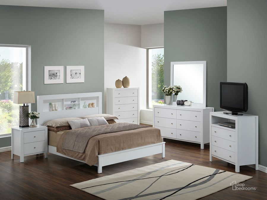The appearance of Glory Furniture G2490B Bedroom Set in Beige designed by Glory in the modern / contemporary interior design. This beige piece of furniture  was selected by 1StopBedrooms from G2490B Collection to add a touch of cosiness and style into your home. Sku: G2490B-TB2-Twin Bed  Headboard;G2490B-TB2-Twin Bed  Footboard;G2490B-TB2-Twin Bed  Rails;G2490-N-Nightstand. Material: Wood. Product Type: Bookcase Bed. Bed Size: Twin. Image1