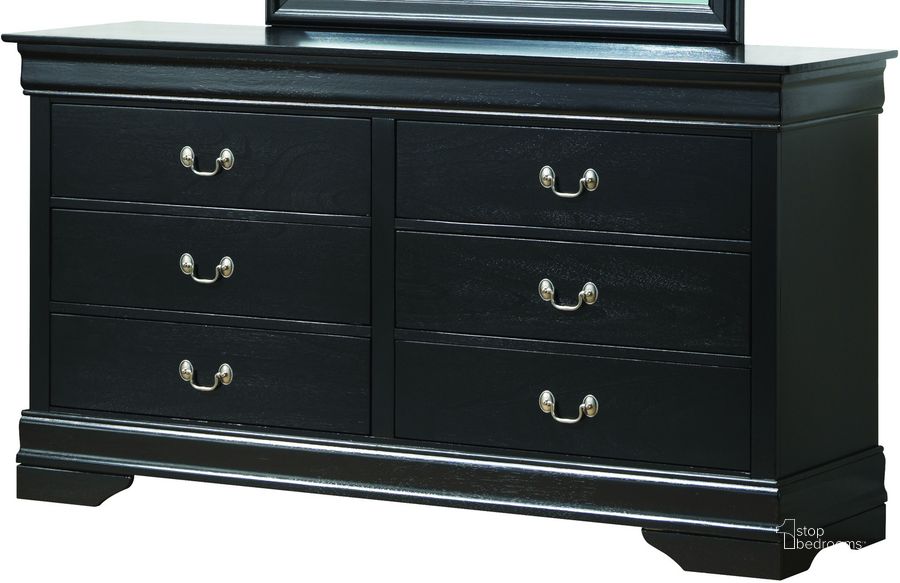 The appearance of Glory Furniture G3150 Dresser in Black designed by Glory in the traditional interior design. This black piece of furniture  was selected by 1StopBedrooms from G3150 Collection to add a touch of cosiness and style into your home. Sku: G3150-D-Dresser. Material: Wood. Product Type: Dresser. Image1