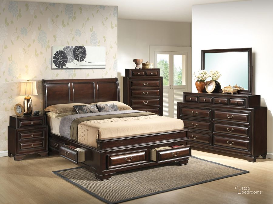 The appearance of Glory Furniture G8875 Six Drawer Bedroom Set in Cappuccino designed by Glory in the modern / contemporary interior design. This cappuccino piece of furniture  was selected by 1StopBedrooms from G8875 Collection to add a touch of cosiness and style into your home. Sku: G8875A-QB-Queen Bed  Headboard;G8875A-QB-Queen Storage Bed  Footboard;G8875A-QB-Queen Storage Bed  Rails;G8875A-QB-Queen Storage Bed  Drawers for Rails;G8875A-QB-Queen Storage Bed  Drawers for Rails;G8875A-QB-Queen Storage Bed  Drawers for Footboard;G8875. Material: Wood. Product Type: Storage Bed. Bed Size: Queen. Image1