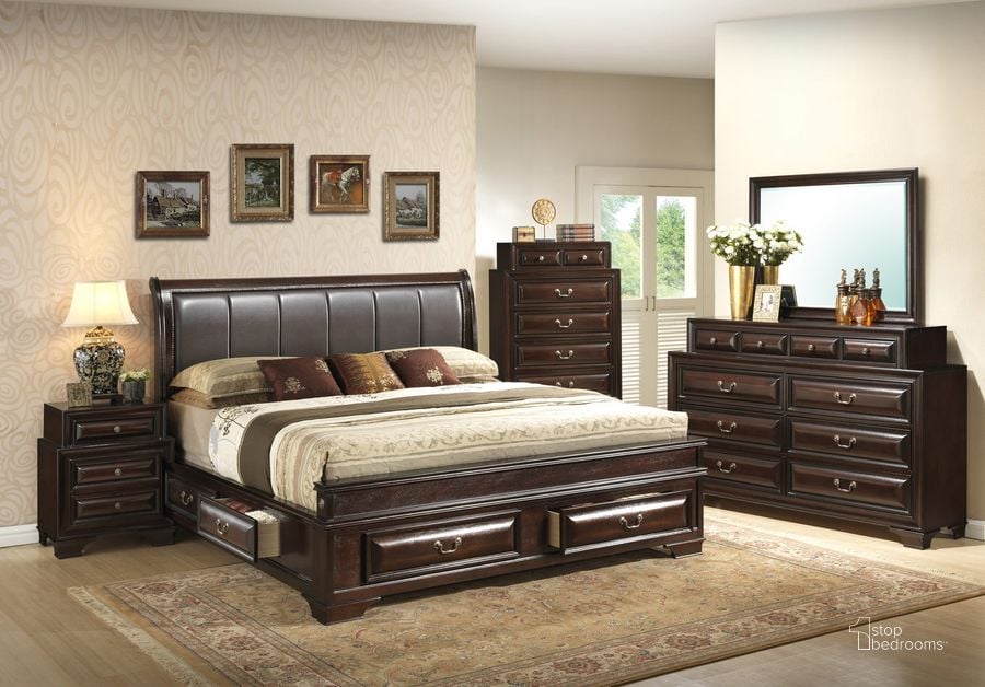 The appearance of Glory Furniture G8875 Six Drawer Upholstered Bedroom Set in Cappuccino designed by Glory in the modern / contemporary interior design. This cappuccino piece of furniture  was selected by 1StopBedrooms from G8875 Collection to add a touch of cosiness and style into your home. Sku: G8875C-QB3-Queen Bed HDBD;G8875C-QB3-Queen Storage Bed FTBD;G8875C-QB3-Queen Storage Bed Rails;G8875C-QB3-Queen Storage Bed Drawers for Rails;G8875C-QB3-Queen Storage Bed Drawers for Rails;G8875C-QB3-Queen Storage Bed Drawers for FTBD;G8875-N-Nightstand. Material: Glass. Product Type: Storage Bed. Bed Size: Queen. Image1