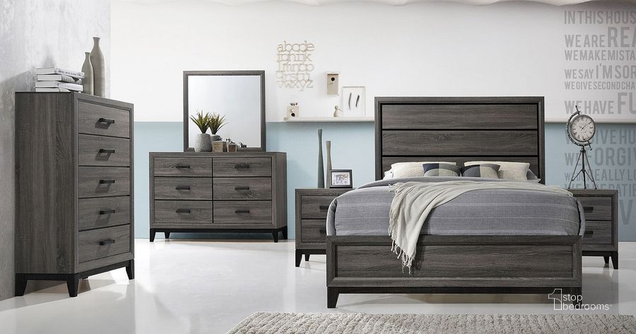 The appearance of Galaxy Home Sierra/Hudson Panel Bedroom Set in Foil Grey designed by Galaxy Home Furnishings in the modern / contemporary interior design. This gray piece of furniture  was selected by 1StopBedrooms from Sierra Collection to add a touch of cosiness and style into your home. Sku: 808857916389;808857696809. Bed Type: Panel Bed. Material: Wood. Product Type: Panel Bed. Bed Size: Full. Image1