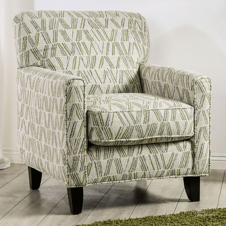 The appearance of Gardner Accent Chair In Gray and Green designed by Furniture of America in the transitional interior design. This gray and green piece of furniture  was selected by 1StopBedrooms from Gardner Collection to add a touch of cosiness and style into your home. Sku: SM8195-CH-PT. Material: Wood. Product Type: Accent Chair. Image1