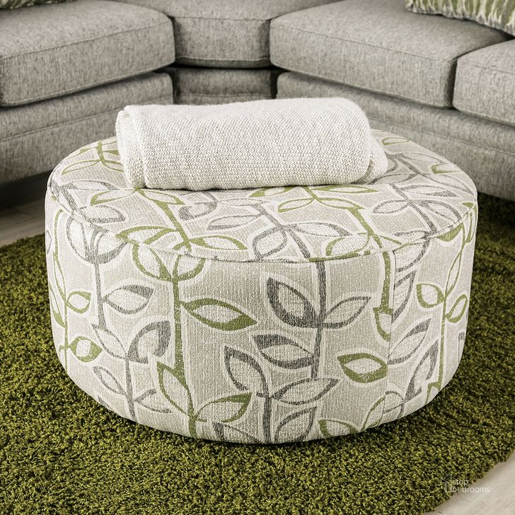 The appearance of Gardner Ottoman In Gray and Green designed by Furniture of America in the transitional interior design. This gray and green piece of furniture  was selected by 1StopBedrooms from Gardner Collection to add a touch of cosiness and style into your home. Sku: SM8195-OT. Material: Wood. Product Type: Ottoman. Image1