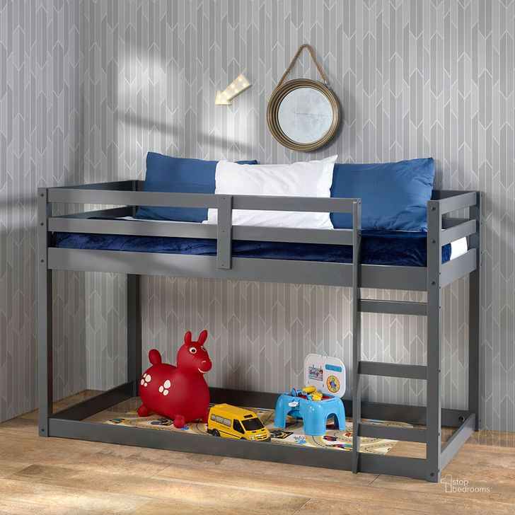 The appearance of Gaston Loft Bed (Gray) designed by ACME in the modern / contemporary interior design. This gray piece of furniture  was selected by 1StopBedrooms from Gaston Collection to add a touch of cosiness and style into your home. Sku: 38180. Material: Wood. Product Type: Kids Loft and Bunk Bed. Bed Type: Loft Bed. Image1