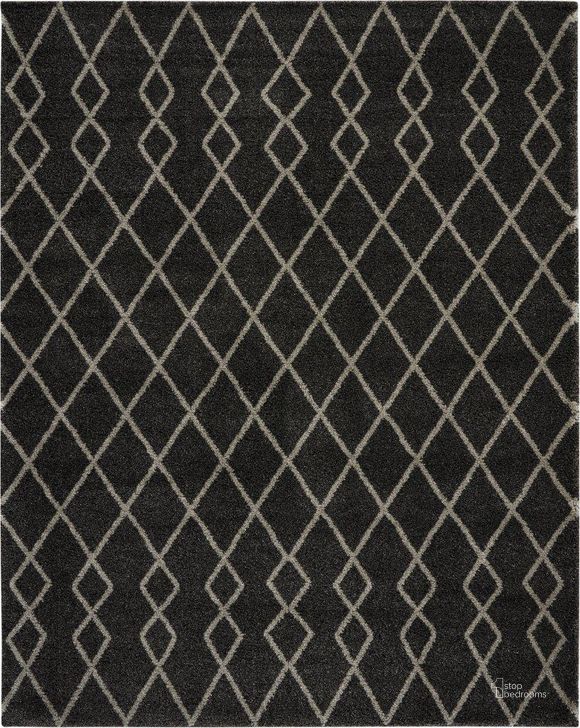 The appearance of Geometric Shag Charcoal 9 X 12 Area Rug designed by Nourison in the modern / contemporary interior design. This charcoal piece of furniture  was selected by 1StopBedrooms from Geometric Shag Collection to add a touch of cosiness and style into your home. Sku: 99446482198. Material: Polypropylene. Product Type: Area Rugs. Image1