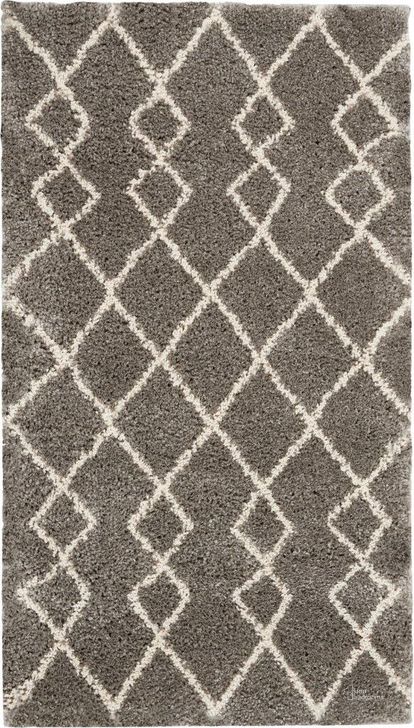 The appearance of Geometric Shag Silver 2 X 4 Area Rug designed by Nourison in the modern / contemporary interior design. This silver piece of furniture  was selected by 1StopBedrooms from Geometric Shag Collection to add a touch of cosiness and style into your home. Sku: 99446482259. Material: Polypropylene. Product Type: Area Rugs. Image1