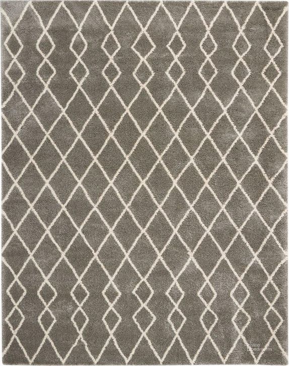 The appearance of Geometric Shag Silver 8 X 10 Area Rug designed by Nourison in the modern / contemporary interior design. This silver piece of furniture  was selected by 1StopBedrooms from Geometric Shag Collection to add a touch of cosiness and style into your home. Sku: 99446482303. Material: Polypropylene. Product Type: Area Rugs. Image1