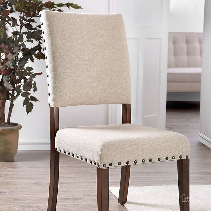 The appearance of Glenbrook Side Chair (Set of 2) designed by Furniture of America in the transitional interior design. This two-tone color piece of furniture  was selected by 1StopBedrooms from Glenbrook Collection to add a touch of cosiness and style into your home. Sku: CM3018SC-2PK. Material: Wood. Product Type: Dining Chair. Image1